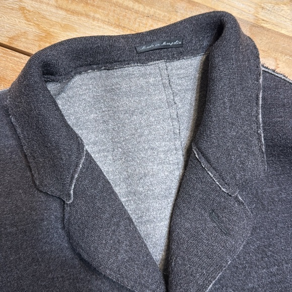 Rare Charcoal Italian Wool Blazer 42R - Picture 3 of 7